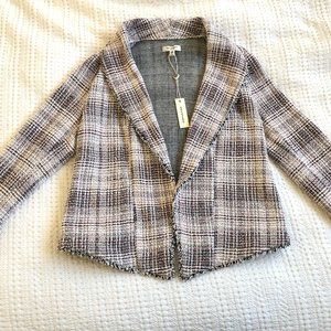 Crop Knit Moto Jacket / Blazer NWT Max Studio